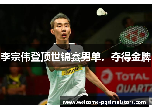 李宗伟登顶世锦赛男单，夺得金牌